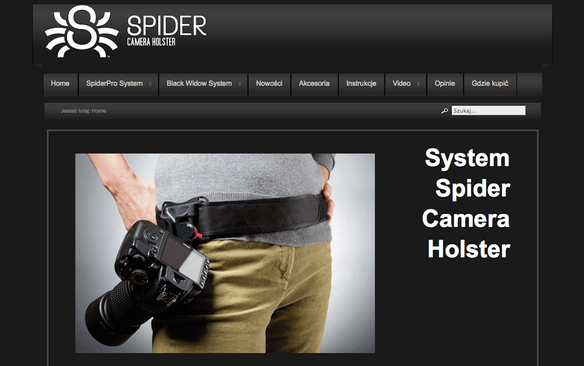 Pasy fotograficzne - Spider Camera Holster - polecani dostawcy fotografa
